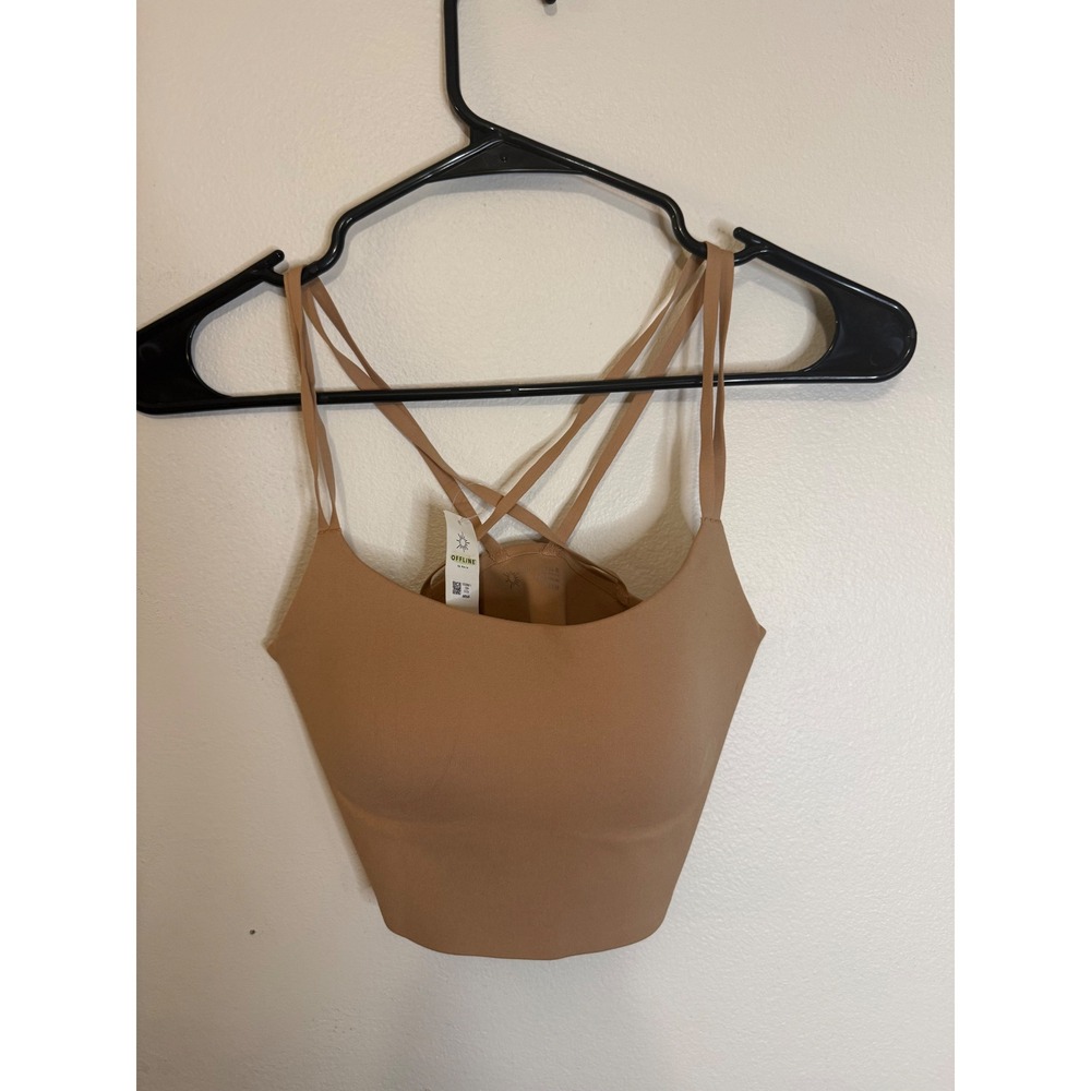Offline by Aerie Real Me Xtra Hold Up Strappy Sports Bra Size XS NWT Longline
